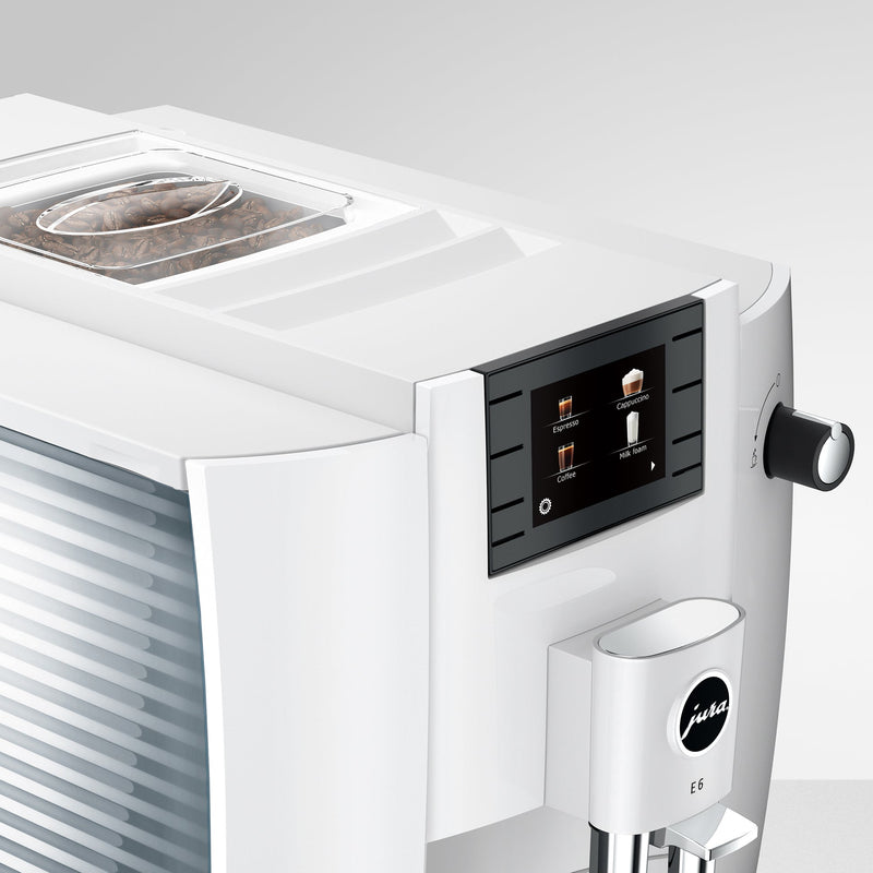 Open Box - Jura E6 White Super Automatic Coffee Machine