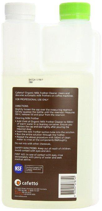 Cafetto GREEN Organic Milk Frother Cleaner 1 litre - Espresso Dolce