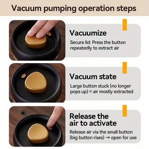 Set of Glass Vacuum Coffee Storage 500ml