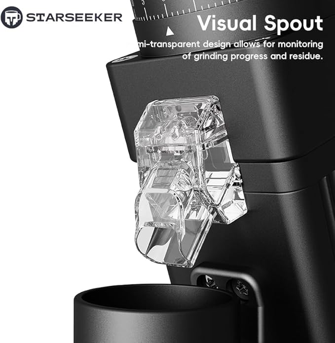 Starseeker E55 Pro grinder in a premium coffee setup