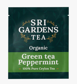 Sri Gardens Tea Green Tea Peppermint Tea Bags, 20ct