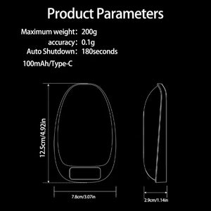 Rechargeable Mini Tea/Coffee Scale — Precise, Portable & Perfect for Daily Brewing