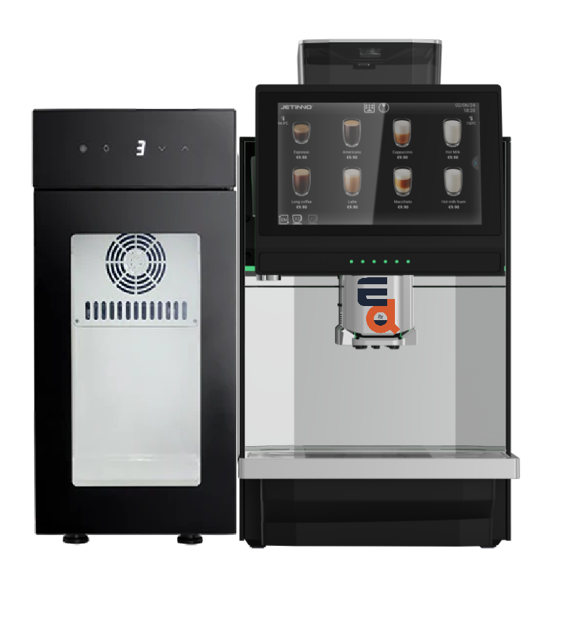 E.D. Barista Pro Fully Automatic Espresso Machine + Fridge