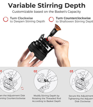 IKAPE V3 Espresso Rotary Springback WDT Distribution Tool 58mm