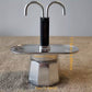 2 Cup Moka Pot (3.38oz) Double-Tube Moka Pot with Polygonal Base