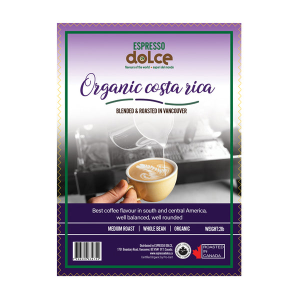 Organic Costa Rica Coffee Beans 2lb