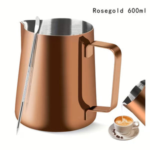 Milk Frothing Pitcher 20oz/600ml Copper Measured