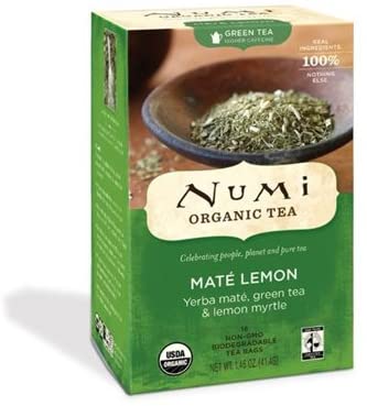 NUMI ORGANIC TEA MATE LEMON GREEN TEA