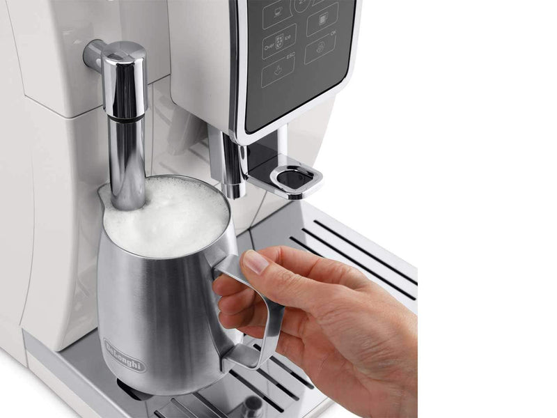 Delonghi Dinamica ECAM35025SB Automatic Coffee & Espresso Machine with Iced Coffee + Adjustable Milk Frother – Silver - Espresso Dolce