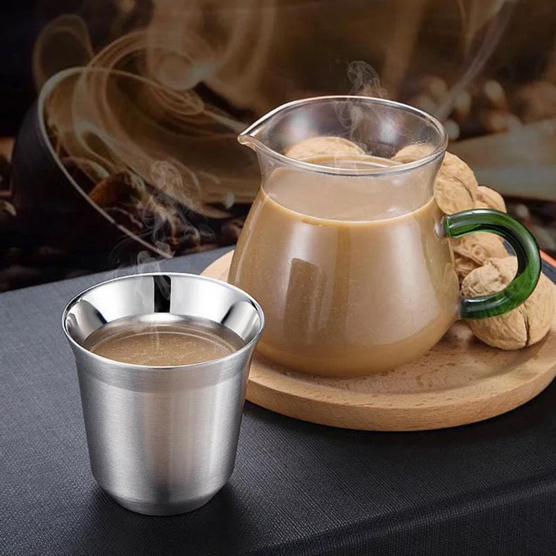 Double Wall Stainless Espresso Cup