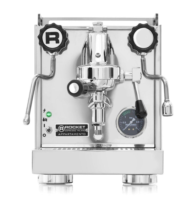 Rocket Appartamento Stainless Steel White Semi Automatic Espresso Machine - Espresso Dolce