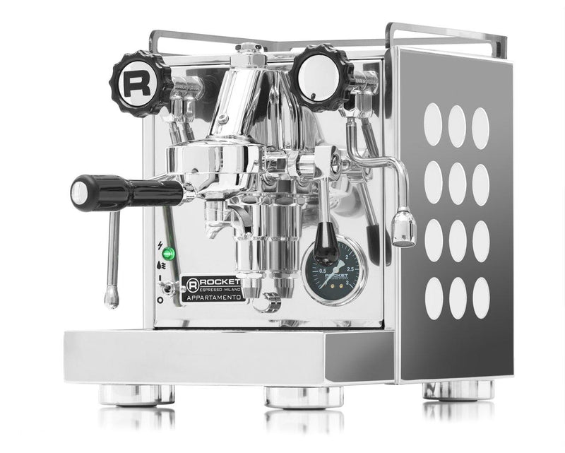 Rocket Appartamento Stainless Steel White Semi Automatic Espresso Machine - Espresso Dolce