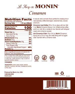Monin Cinnamon 750ml