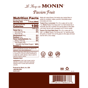 Monin - Passion Fruit Syrup 750ml