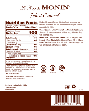 Monin salted caramel 750 ml