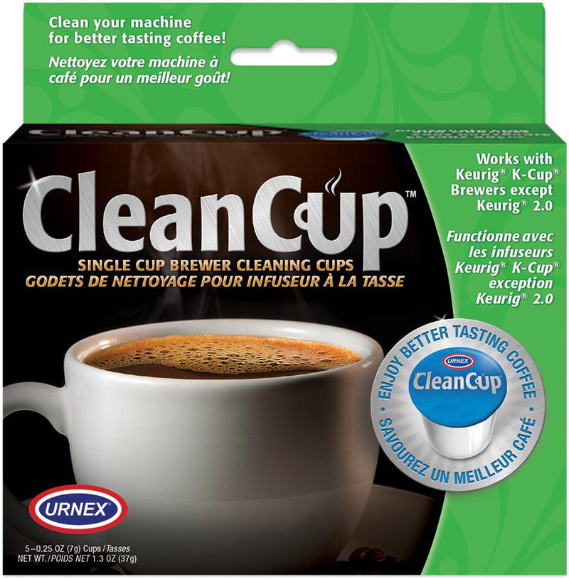 Urnex Clean Cup Single Cup/K Cup Brewer Cleaner Capsules 5 Count